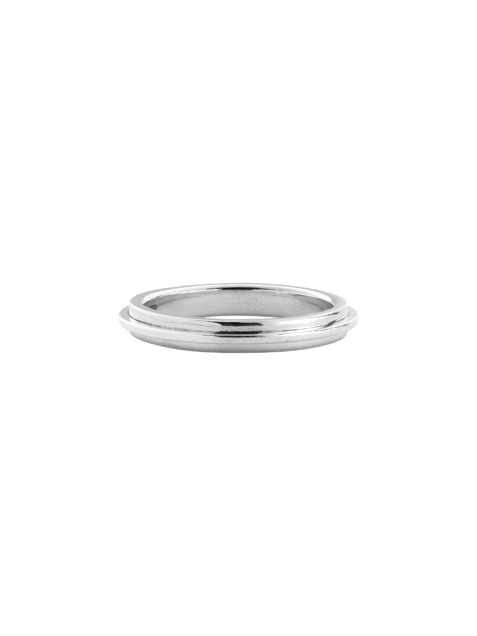 Linear thin silver band by Kristiina Ploom Jewellery Finematter